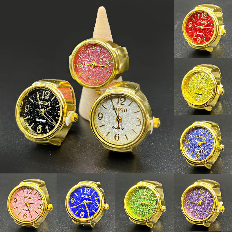 Vintage Jewelry Watches Women - Beijo Jóias-Banhado a ouro anéis de