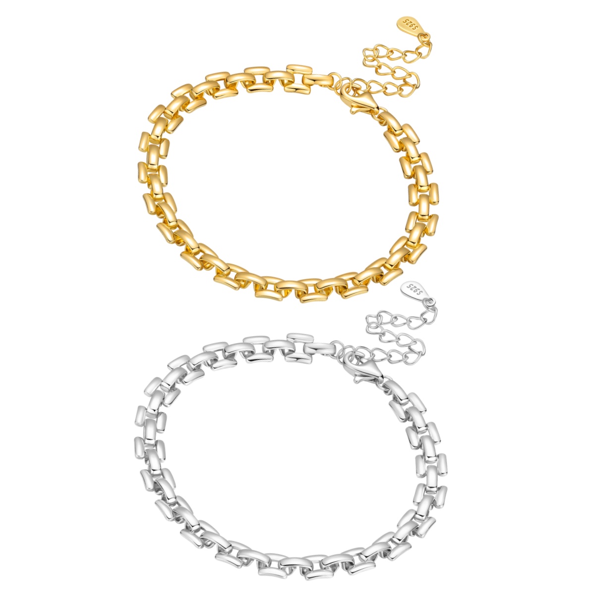 Vintage Jewelry Watches Women - Pulseira de Prata Esterlina S925 MISEFF: