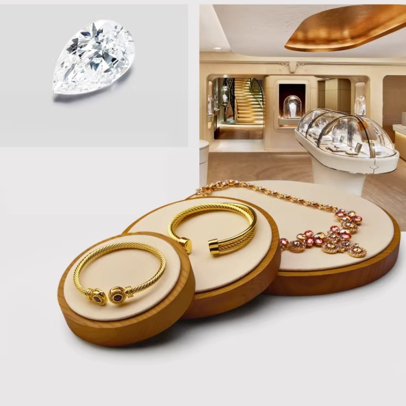 Jewelry Stores With Watches - Bandeja Expositora de Joias em Madeira