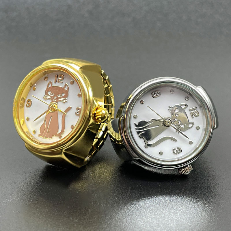 Vintage Jewelry Watches Women - Wlp punk moda gato dial relógio