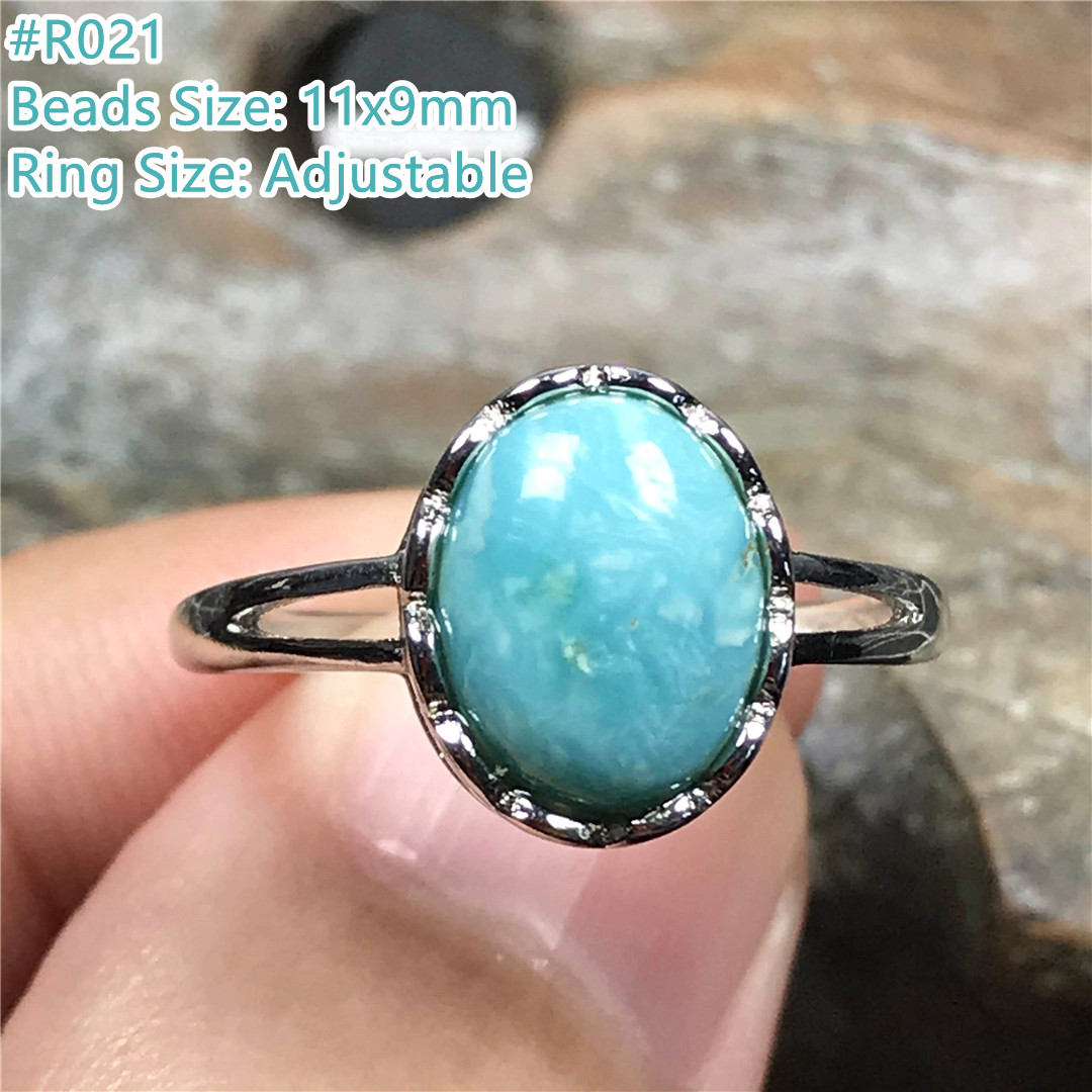 Turquoise Stone Ring - Anel turquesa natural superior, joias para