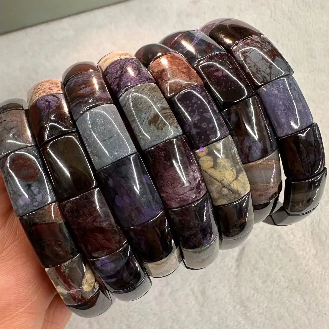 Gemstone Bracelet Healing - Aaa natural sugilite pulseira 10*13mm pedra