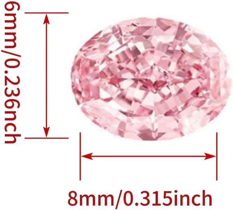 Gema Solta Rosa de Corte Oval, - Diamond Stud Earrings avaliação e preço