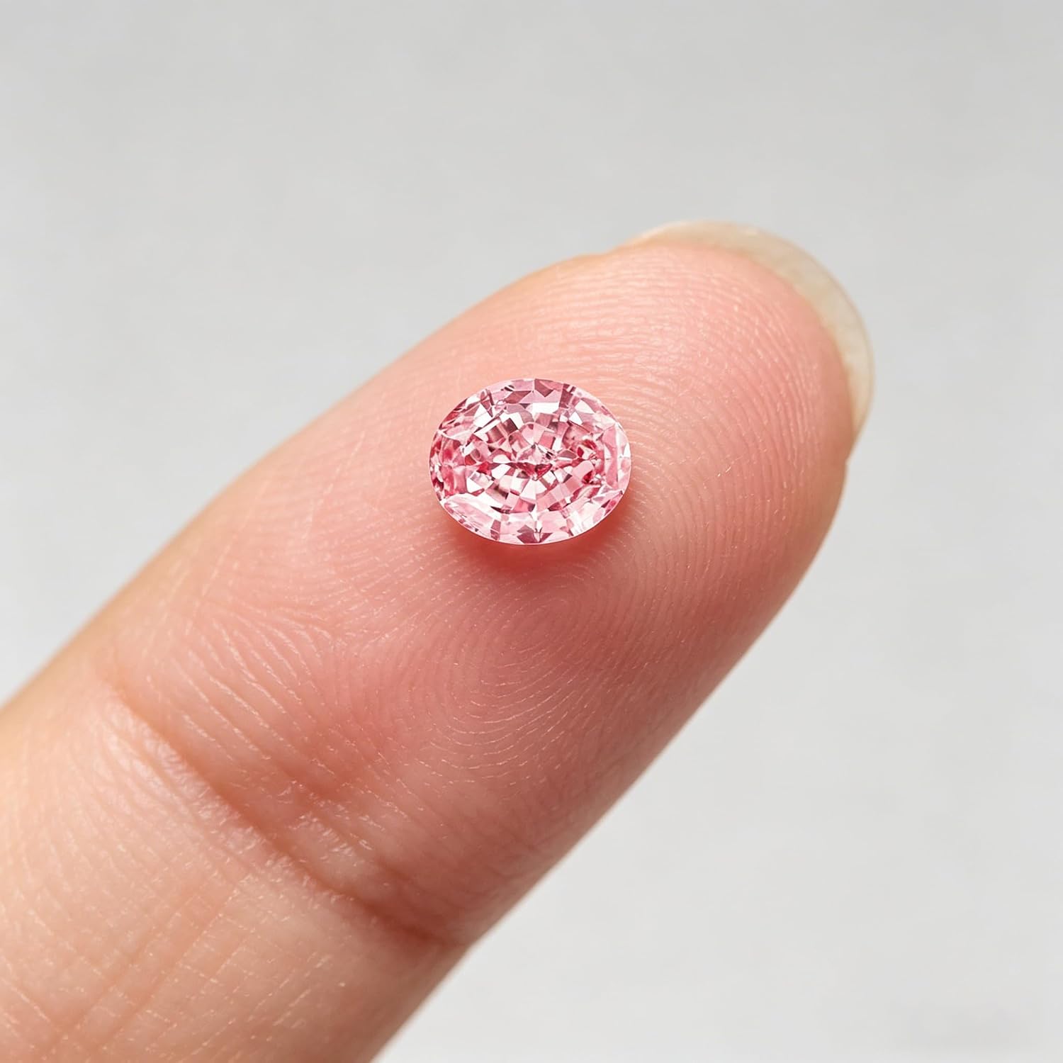Gema Solta Rosa de Corte Oval, - Diamond Stud Earrings avaliação e preço