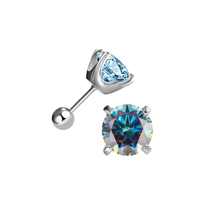 Brincos de moissanite de 1/2 q - Diamond Stud Earrings avaliação e preço