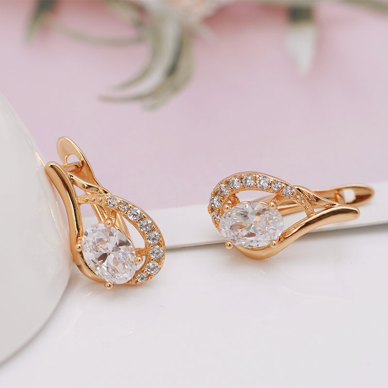 Brincos de argola AAA + Zircon - Nick'S Jewelry & Watches Reviews avaliação e preço