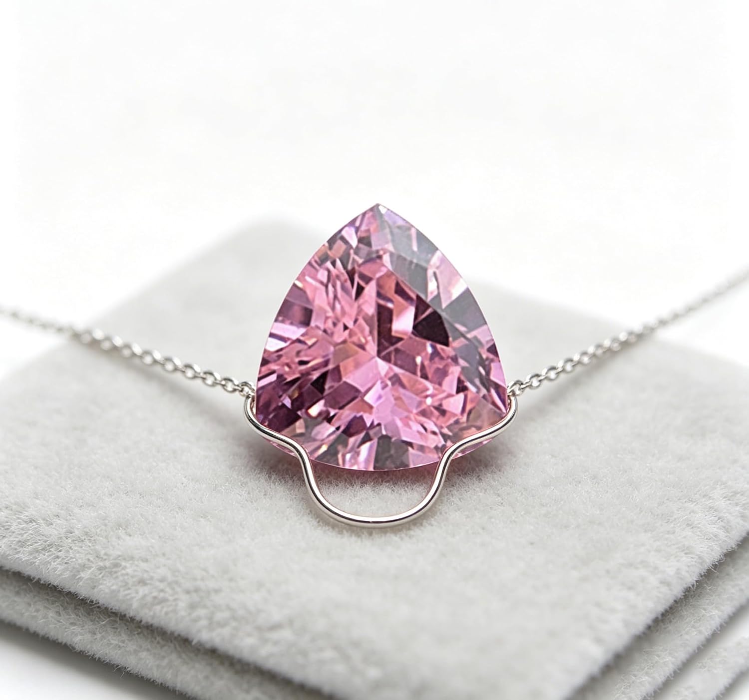 Gema Solta Rosa com Corte Tril - Diamond Stud Earrings avaliação e preço