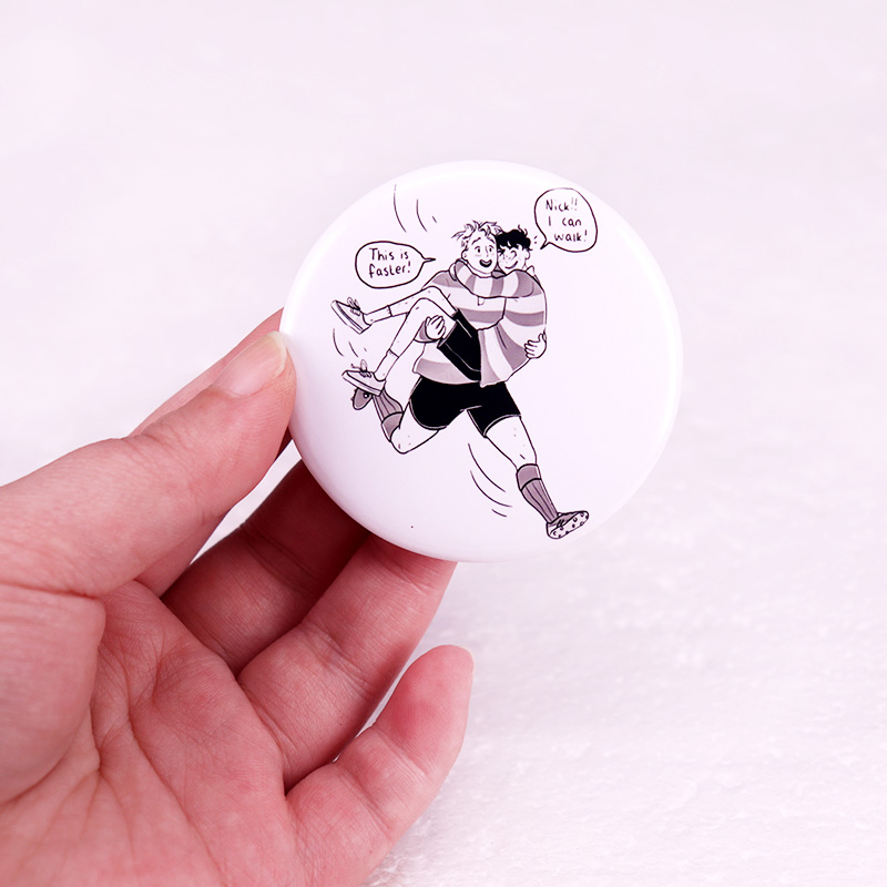 Heartstopper Pinback Button Pi - Nick'S Jewelry & Watches Reviews avaliação e preço