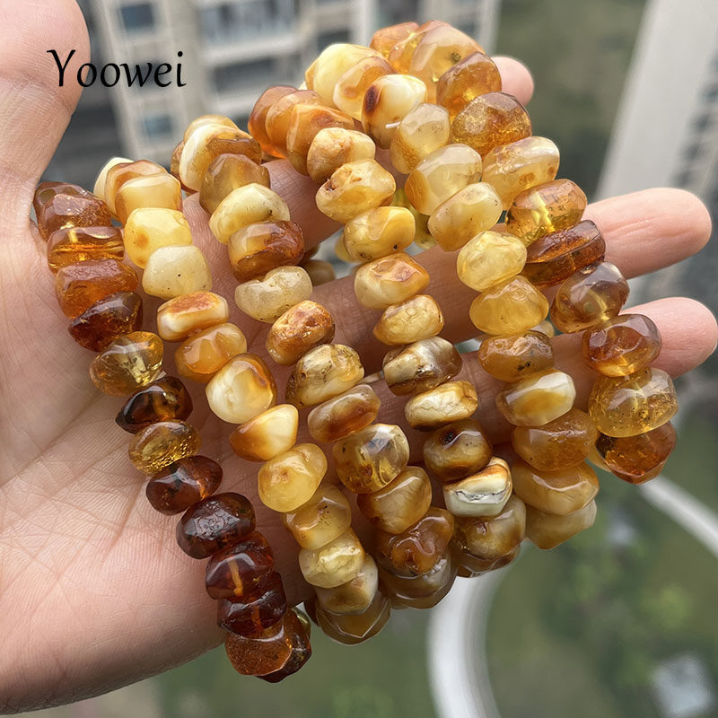Pulseiras de Âmbar Amarelo 100 - Gemstone Bracelet Healing avaliação e preço