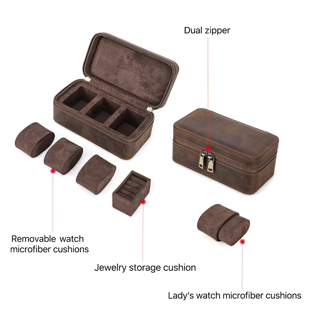 Caixa Organizadora de Relógios - Vintage Jewelry Watches Women avaliação e preço