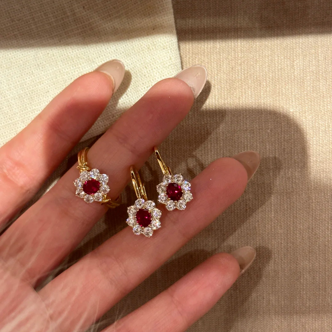 Conjunto de Joias de Prata Est - Diamond Stud Earrings avaliação e preço
