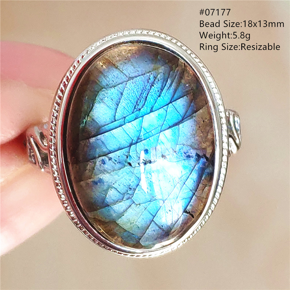 Anel Ajustável de Labradorita  - Turquoise Stone Ring avaliação e preço