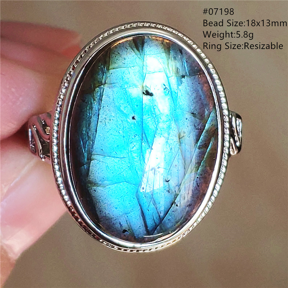 Anel Ajustável de Labradorita  - Turquoise Stone Ring avaliação e preço