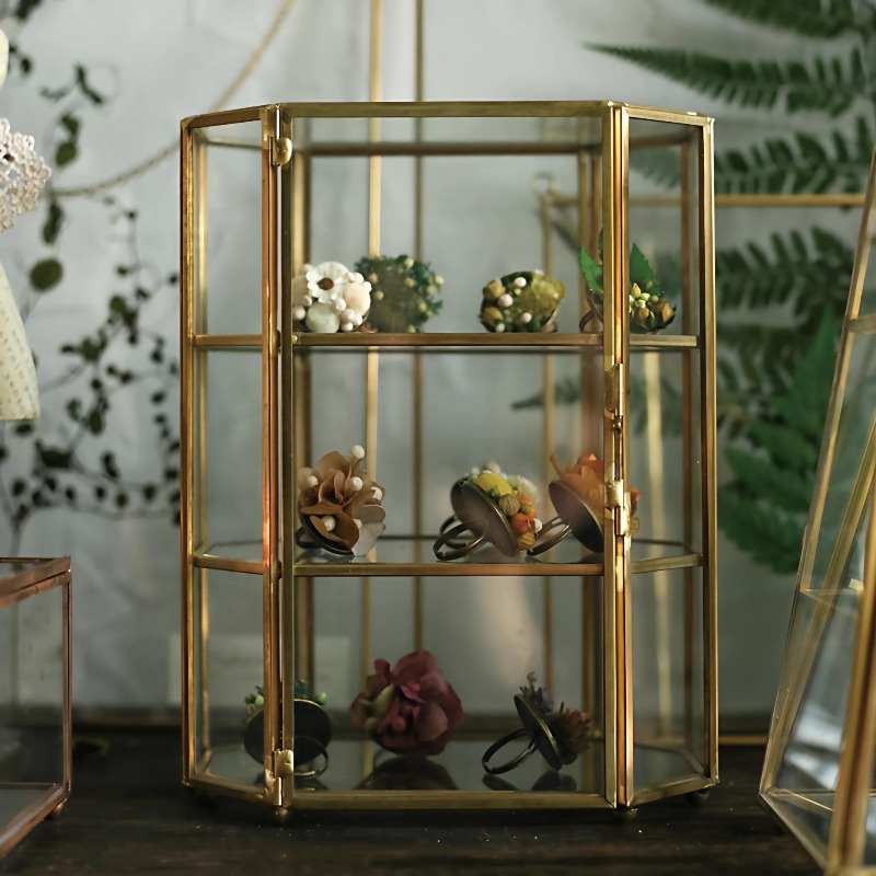 Caixa de Joias de Vidro Retrô  - Jewelry Stores With Watches avaliação e preço