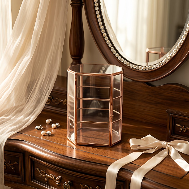 Caixa de Joias de Vidro Retrô  - Jewelry Stores With Watches avaliação e preço