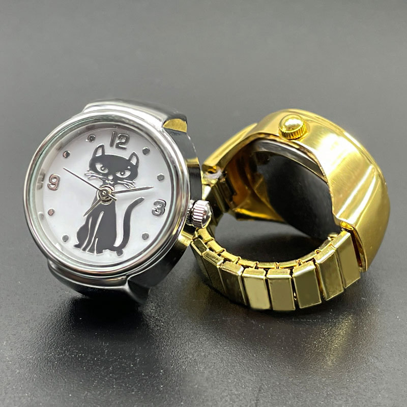 Wlp punk moda gato dial relógi - Vintage Jewelry Watches Women avaliação e preço