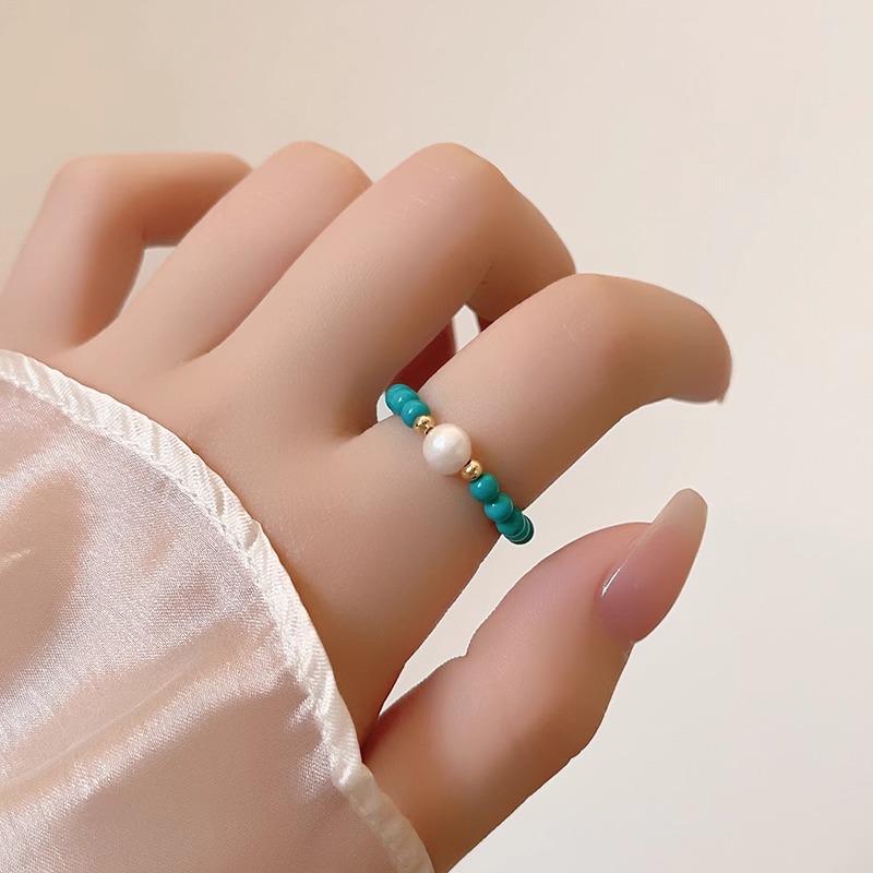 Nova chegada na moda natural d - Turquoise Stone Ring avaliação e preço