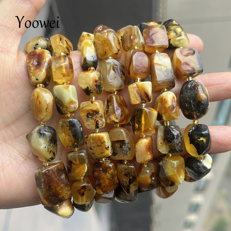 Pulseiras de Âmbar 100% Genuín - Gemstone Bracelet Healing avaliação e preço
