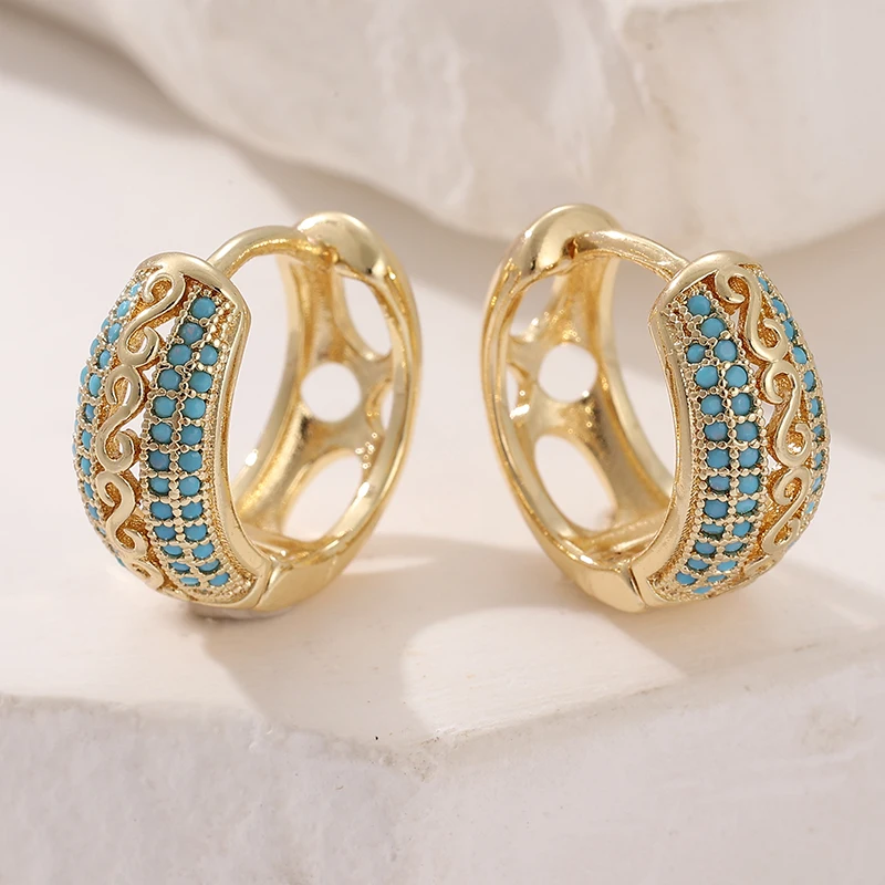 Brincos de turquesa sintética  - Turquoise Stone Ring avaliação e preço