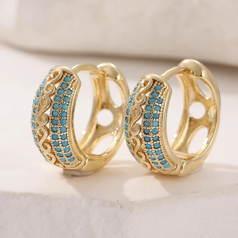 Brincos de turquesa sintética  - Turquoise Stone Ring avaliação e preço