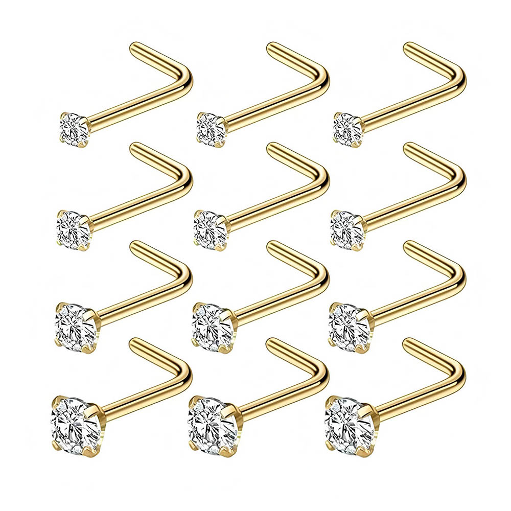 Conjunto completo de 12 peças  - Diamond Stud Earrings avaliação e preço