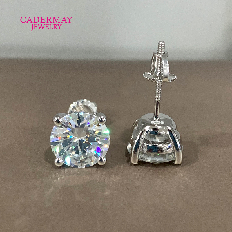 Alta qualidade 4 pontas parafu - Diamond Stud Earrings avaliação e preço