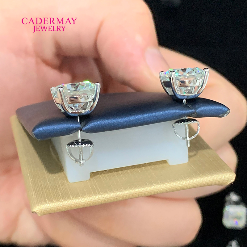 Alta qualidade 4 pontas parafu - Diamond Stud Earrings avaliação e preço