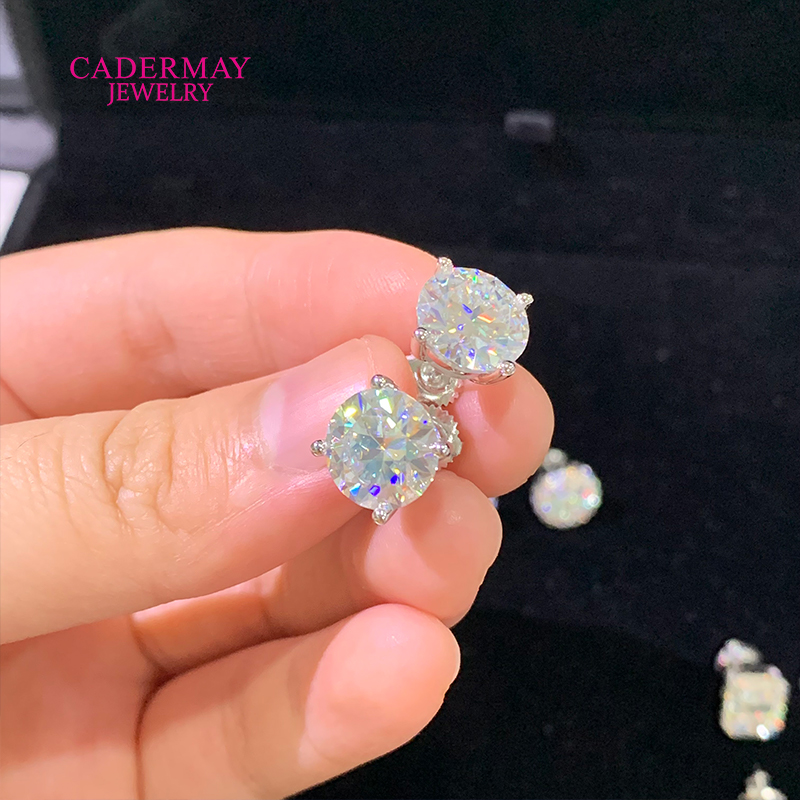 Alta qualidade 4 pontas parafu - Diamond Stud Earrings avaliação e preço
