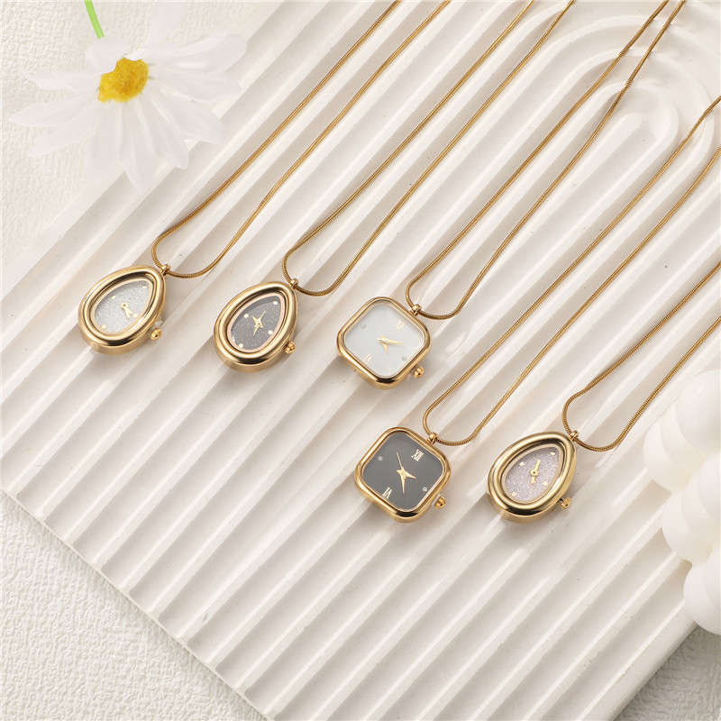 Colar de Aço Inoxidável Vintag - Vintage Jewelry Watches Women avaliação e preço